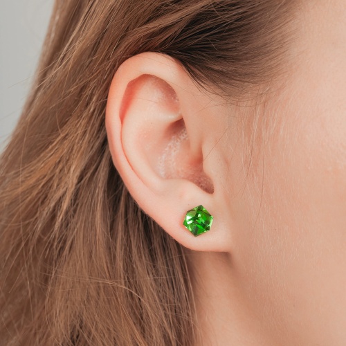 Пусеты Fiore Luna  Peridot, SWE2127/2 PE G фото 4